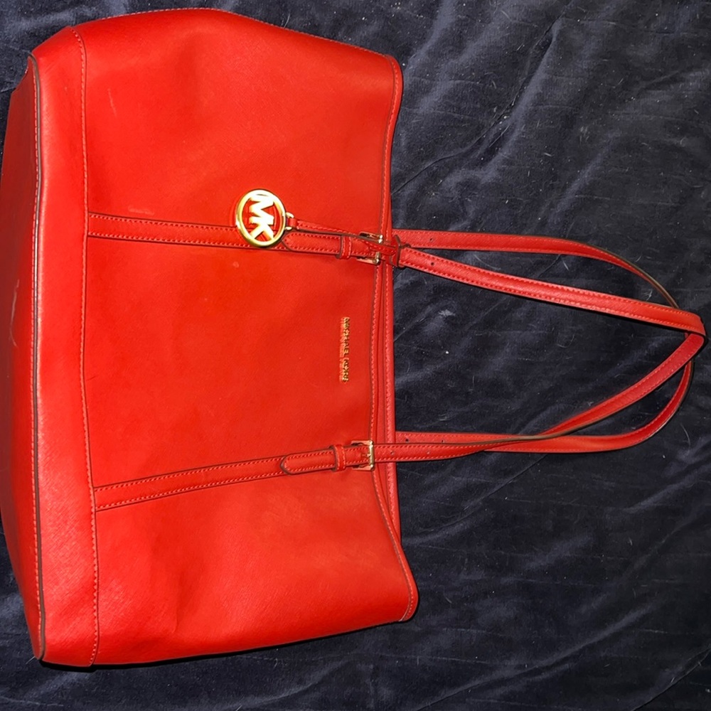 Large Red Michael Kors Tote